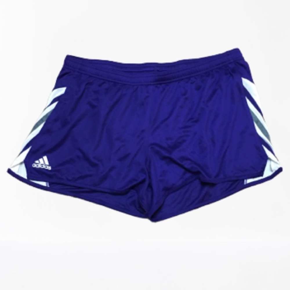 Adidas purple running shorts-size L